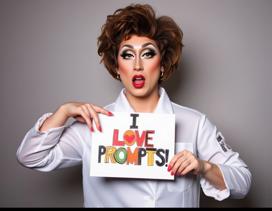 19999345-20241206235513-933885682-scientist woman holding a sign that says 'I LOVE PROMPTS!' drag style _lora_Flux_Drag-Style_LoRA_1865815_1.0_.jpg